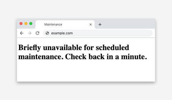 Briefly unavailable for scheduled maintenance. Check back in a minute